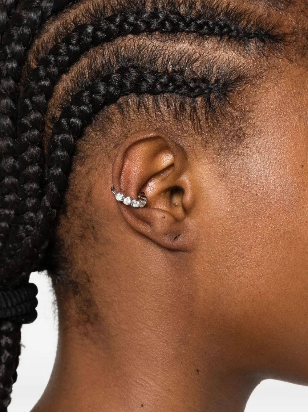 Completedworks Arc Crystal-embellished Ear Cuff In Metallic