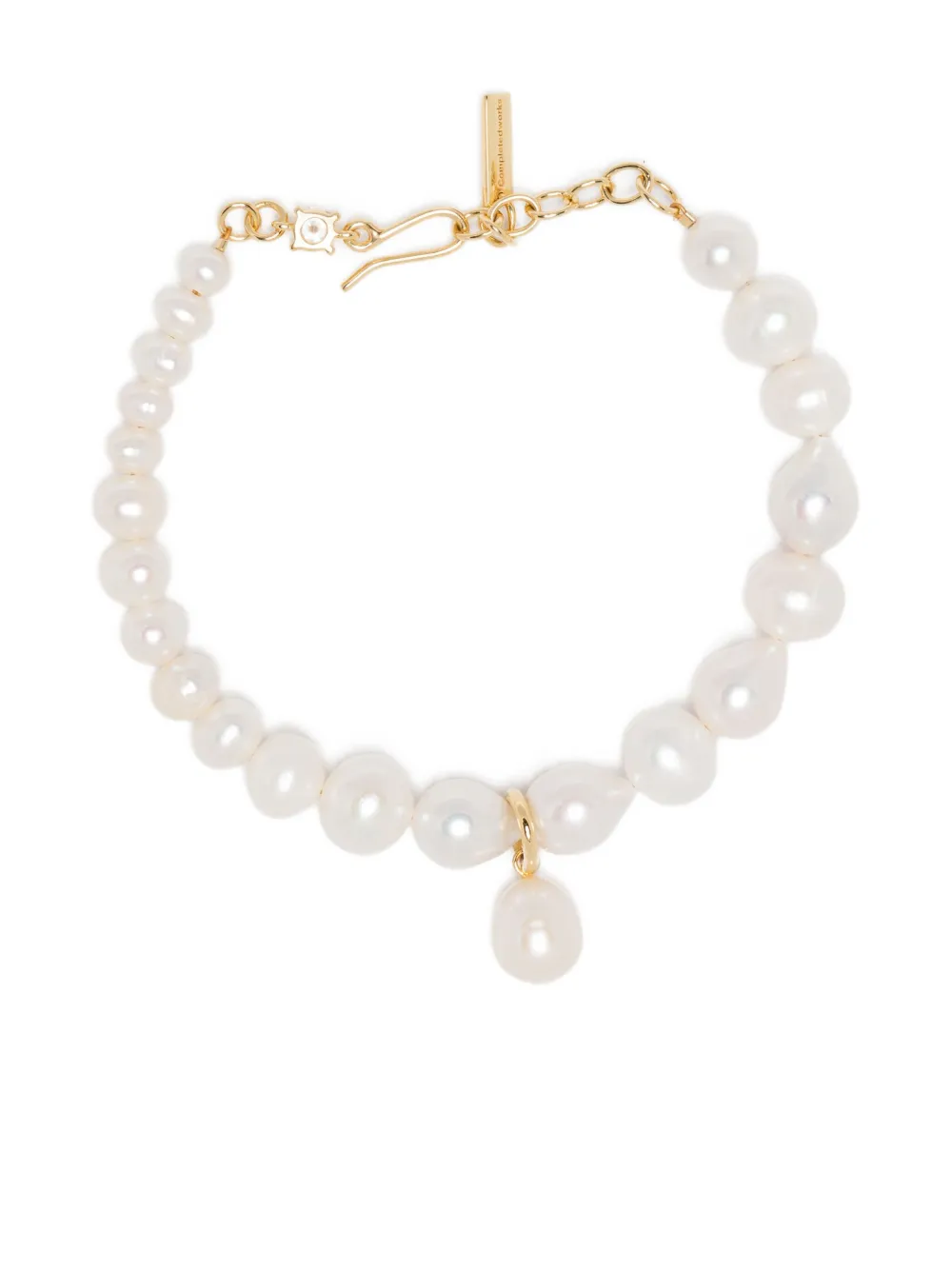 Completedworks Pearl Pendant Bracelet In Gold