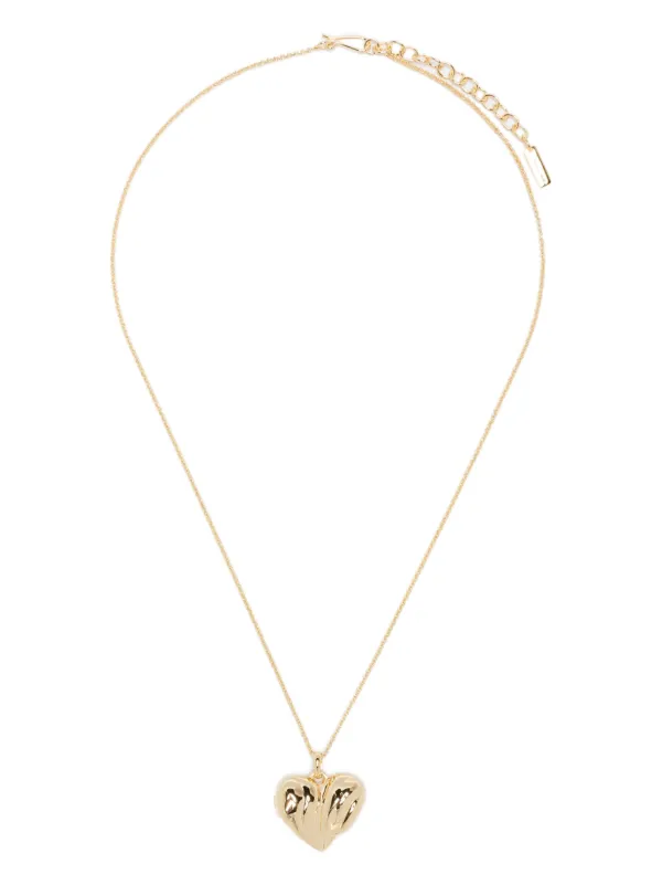 Completedworks Heart Locket Necklace in Gold