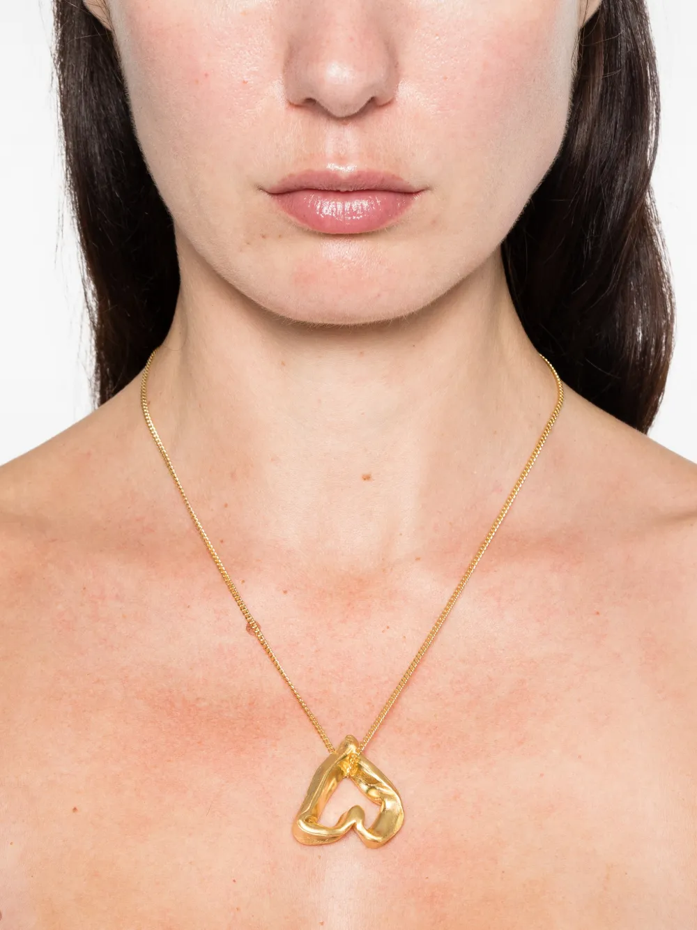 Completedworks Heart The Heart Is Not A Metaphor Necklace In Gold