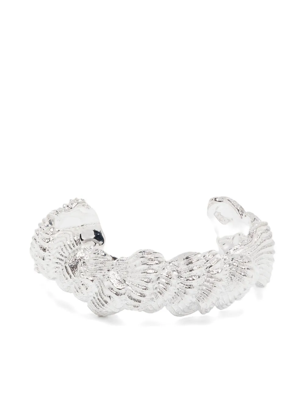 Completedworks Buttercream Textured Cuff Bracelet In Silver
