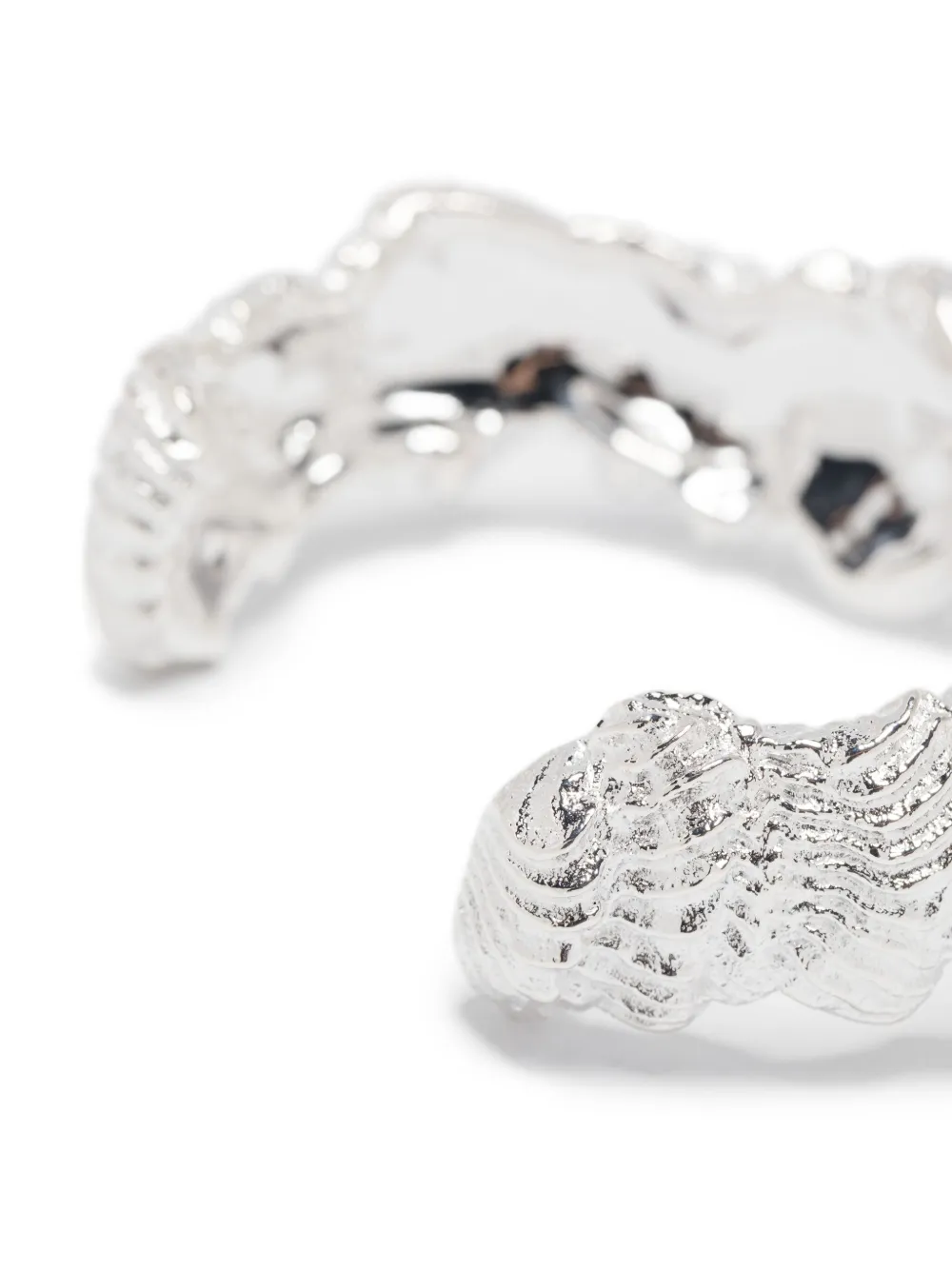 Completedworks Buttercream Textured Cuff Bracelet in Silver, view 3