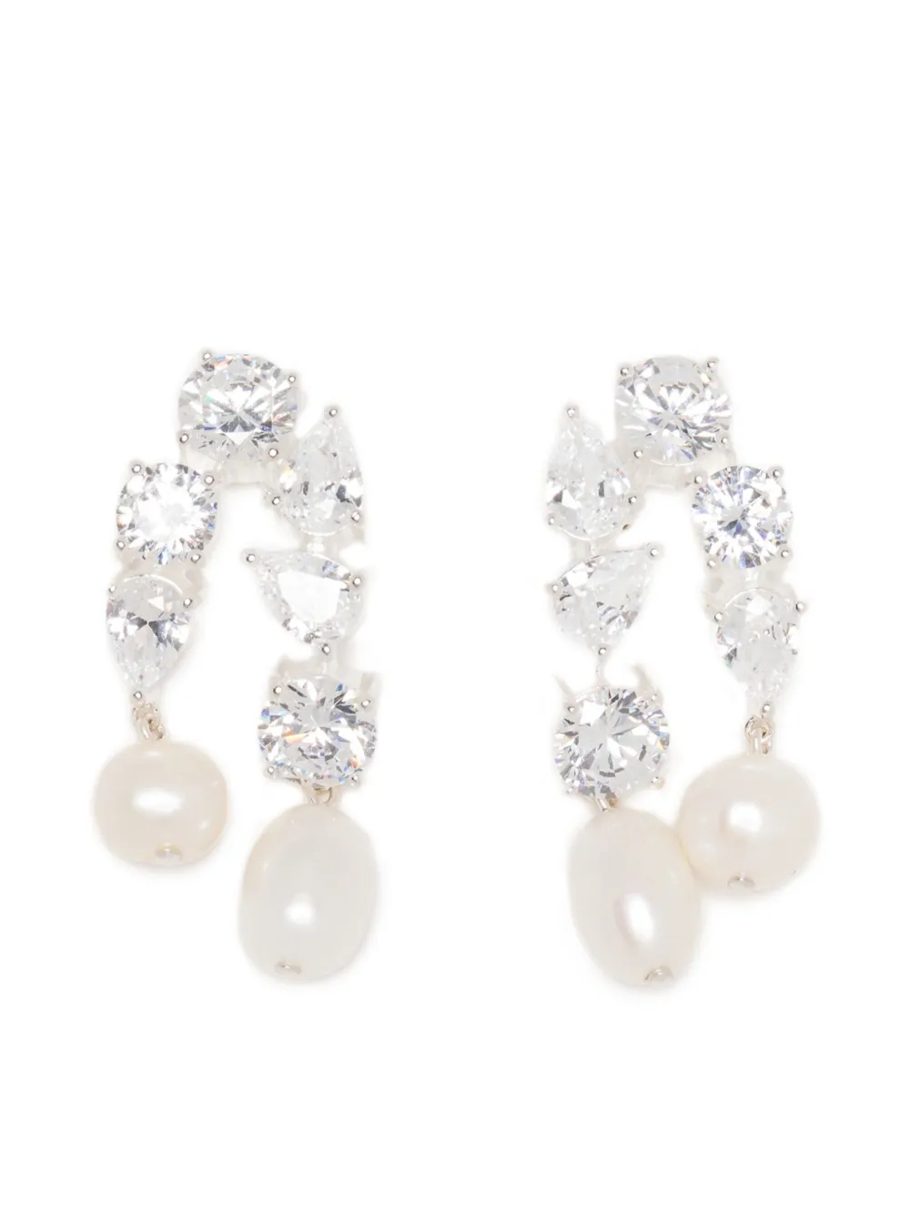 Completedworks pendientes Cascading con perla | plateado | Image 1
