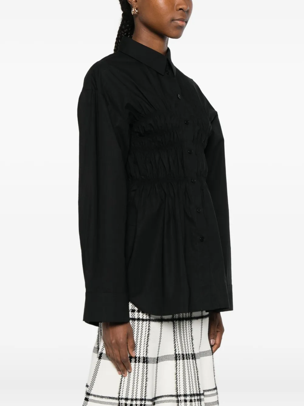 Cecilie Bahnsen Cotton Shirt In Black