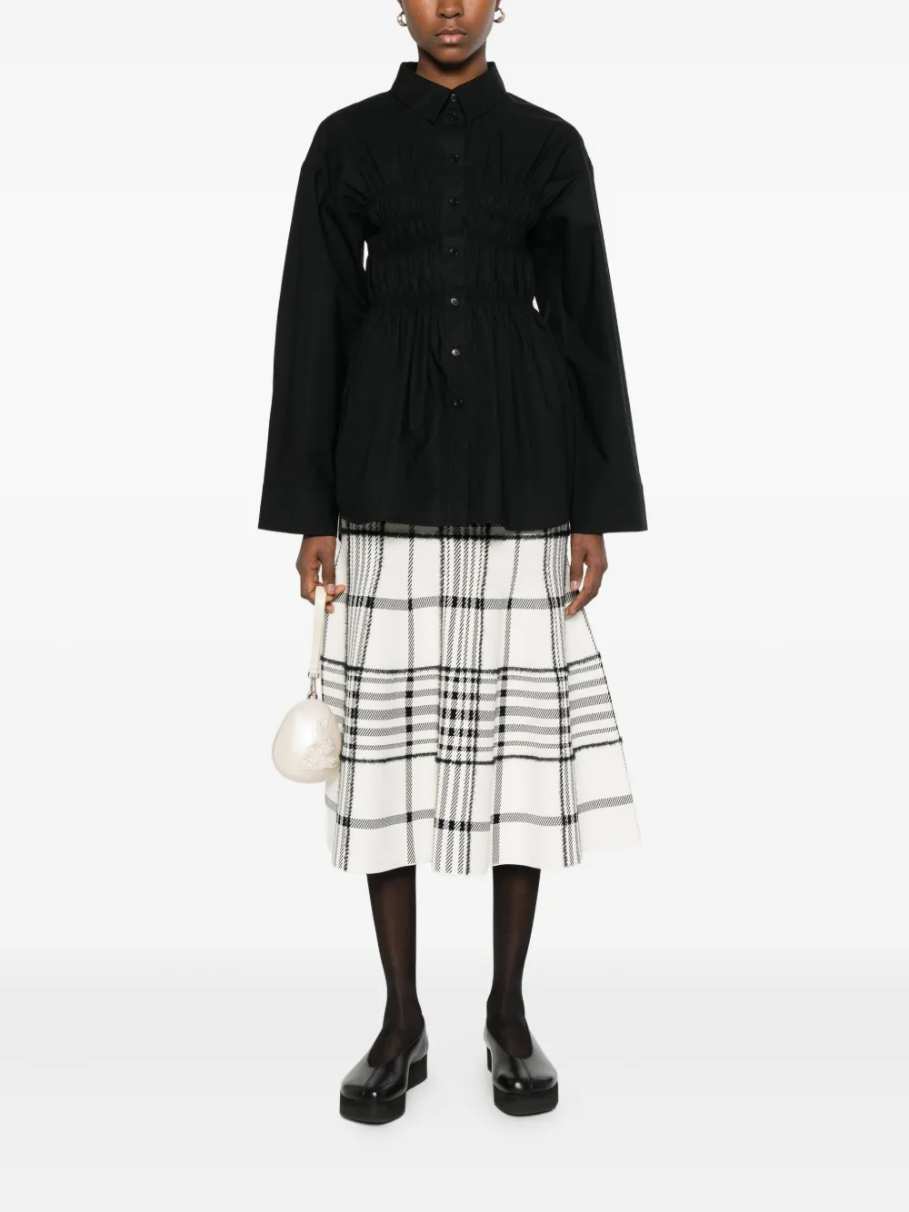 Cecilie Bahnsen cotton shirt - Zwart