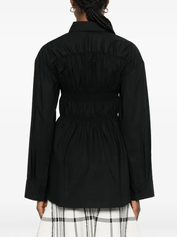 Cecilie Bahnsen Cotton Shirt | Black | FARFETCH GR