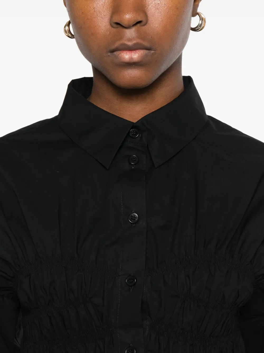 Cecilie Bahnsen Cotton Shirt In Black