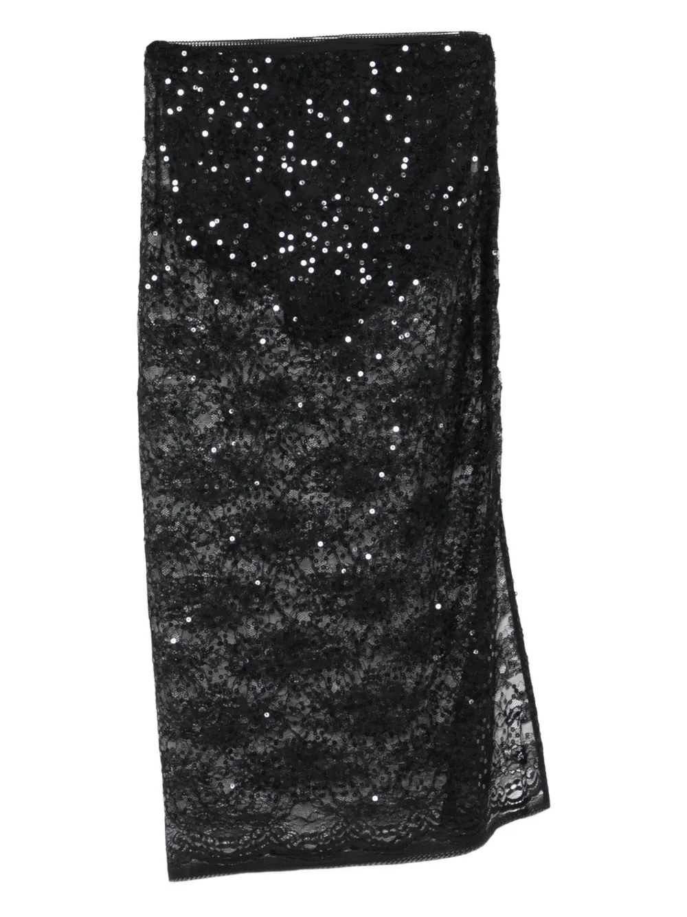 Patrizia Pepe sequin lace skirt | Black | Image 1