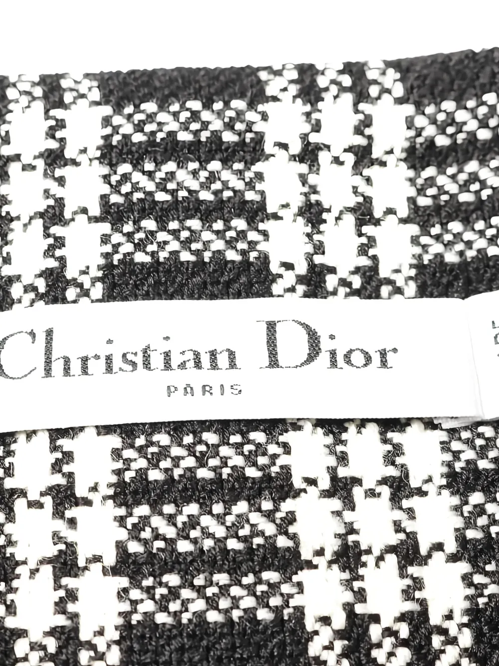 Pre-owned Dior 2010s Box Pleats Check Mini Skirt In Black