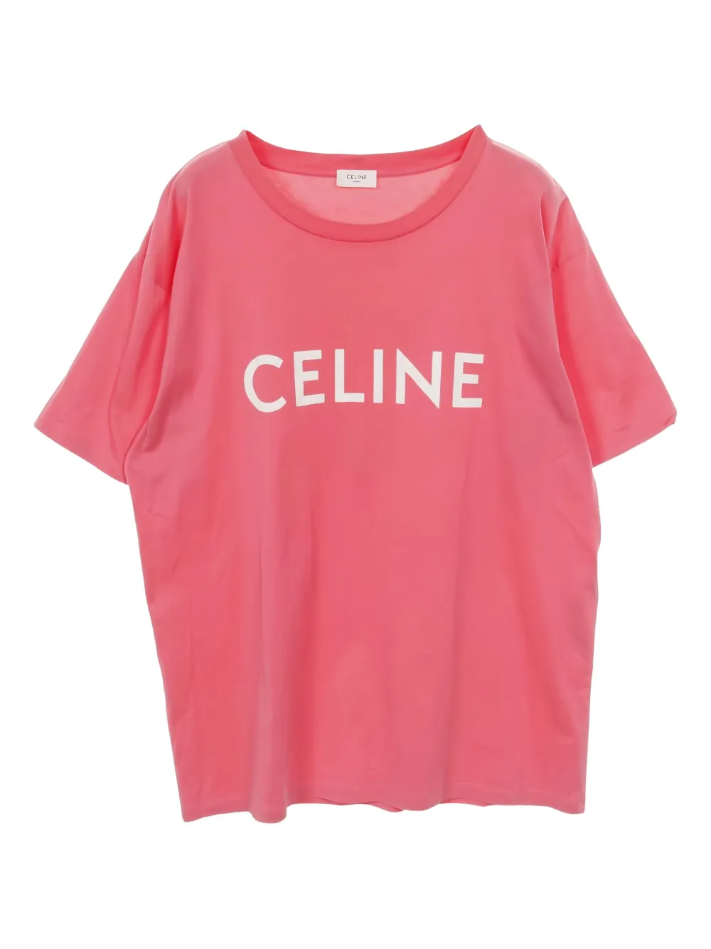 Celine Pre-Owned 2010s logo-print T-shirt | Pink | Image 1