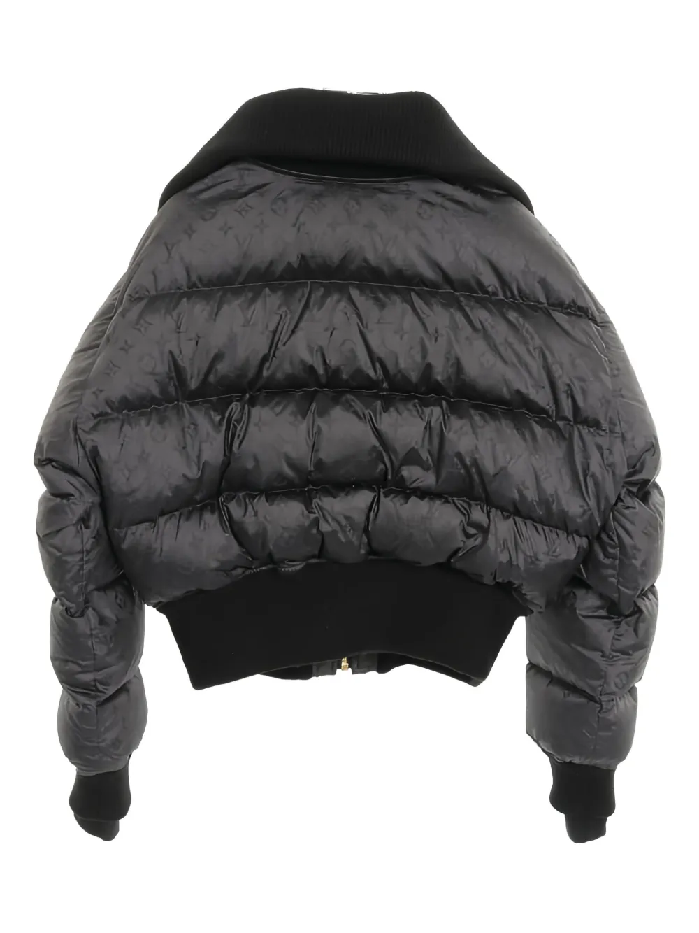 Pre-owned Louis Vuitton 2010s Monogram Puffer Jacket In Black