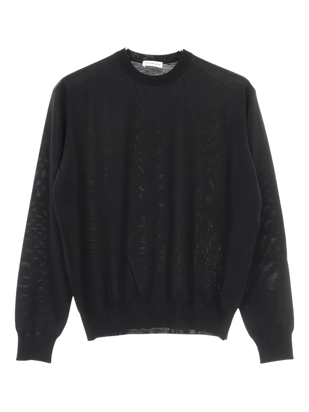Balenciaga Pre-Owned 2020s crew-neck virgin-wool-blend sweater | Black | Image 1