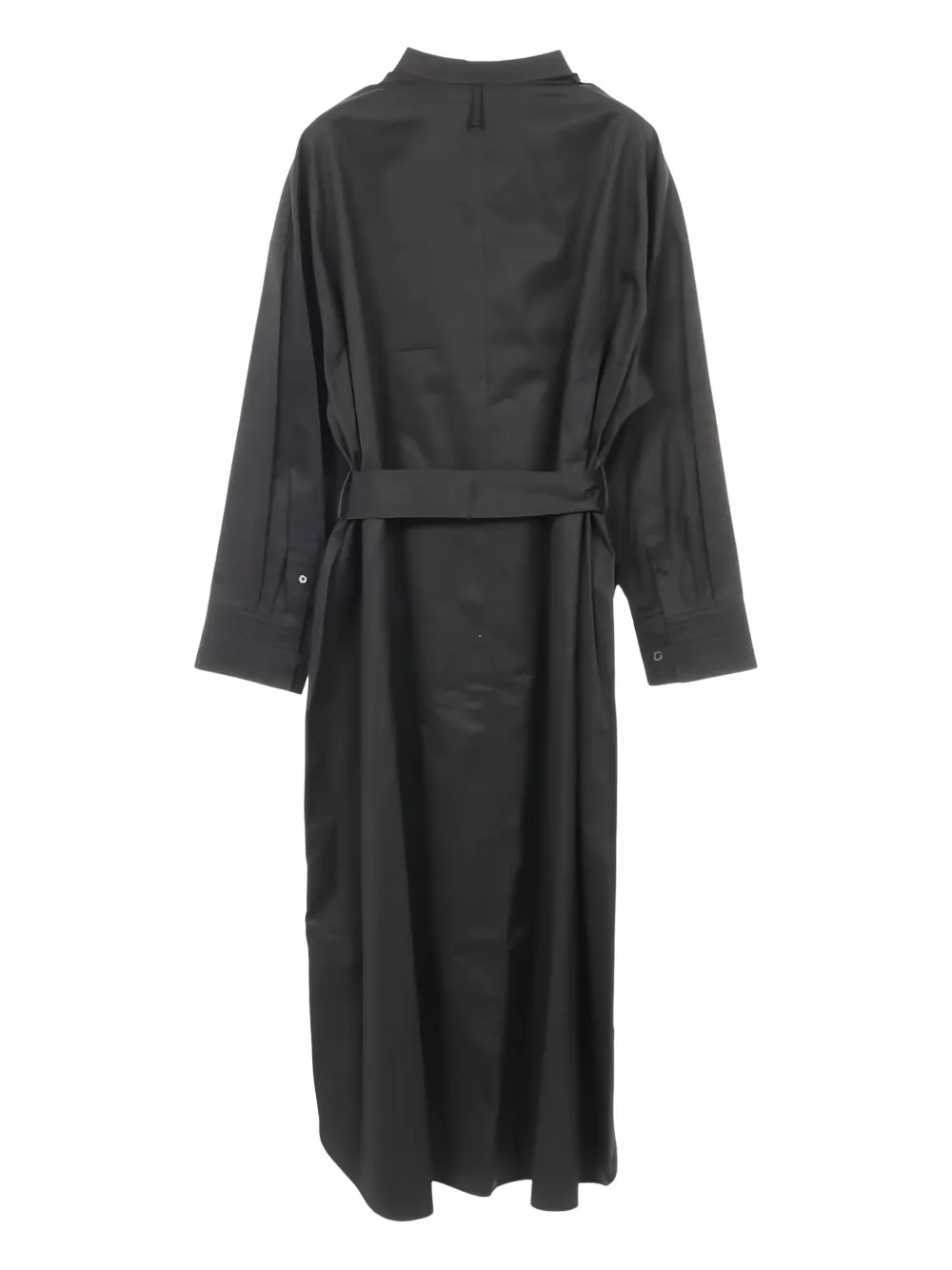 Hermès Pre-Owned 2010s stand-collar shirt dress | Black | Image 1