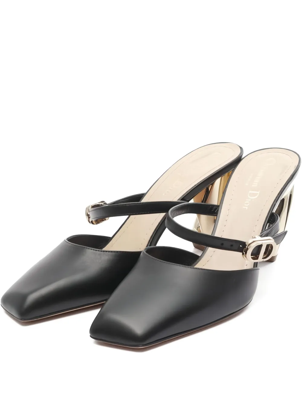 Christian Dior Pre-Owned 2000s 80mm logo sandals | Black | Image 1