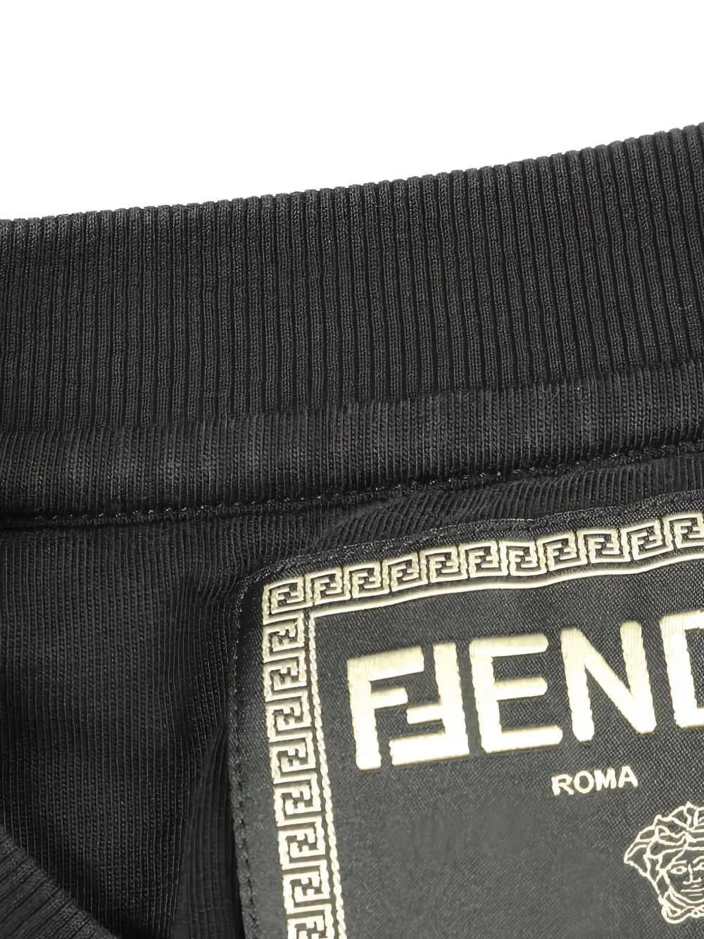 Pre-owned Fendi 2000s Logo T-shirt In Black