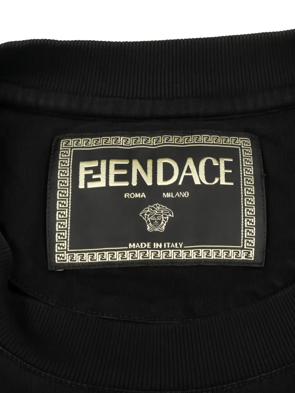 Pre-owned Fendi 2000s Logo T-shirt In Black