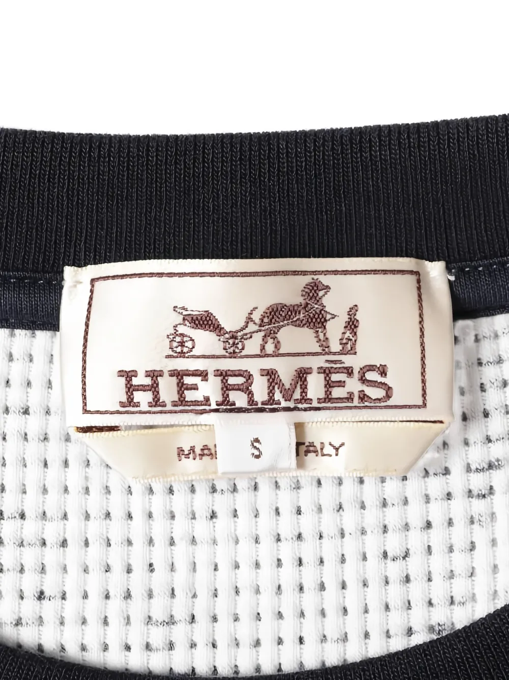 Pre-owned Hermes 2010s Geometric Cotton Sweatshirt In Blue