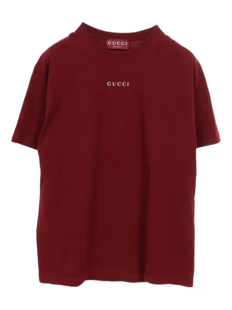 Gucci Pre-Owned logo print cotton T-shirt