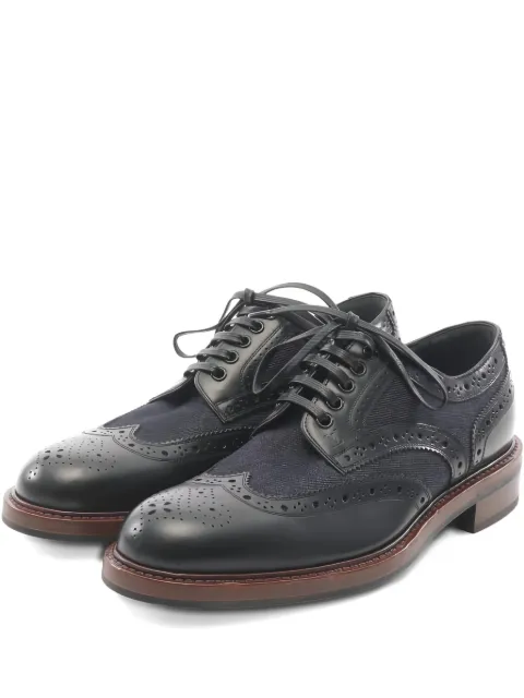 Louis Vuitton Pre-Owned wingtip leather derby shoes