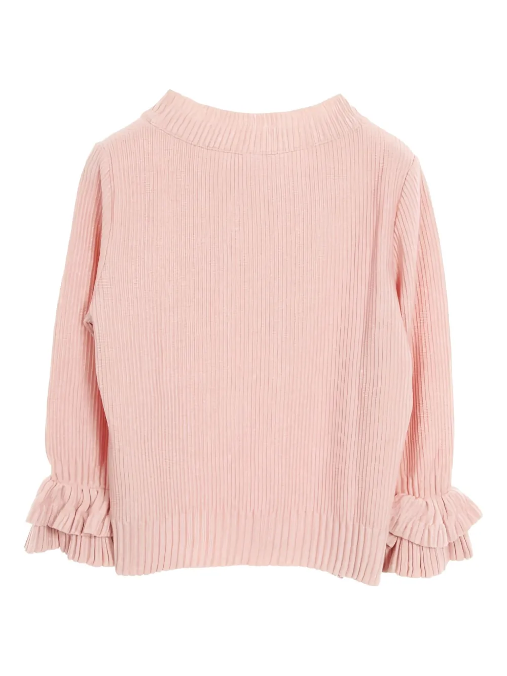 CHANEL Pre-Owned 1986-1988 Coco mark button frill sweater | Image 2