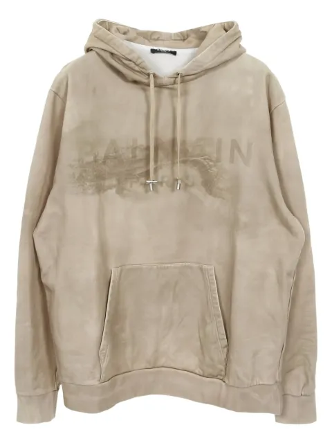 Balmain Pre-Owned 2000s logo-detail hoodie