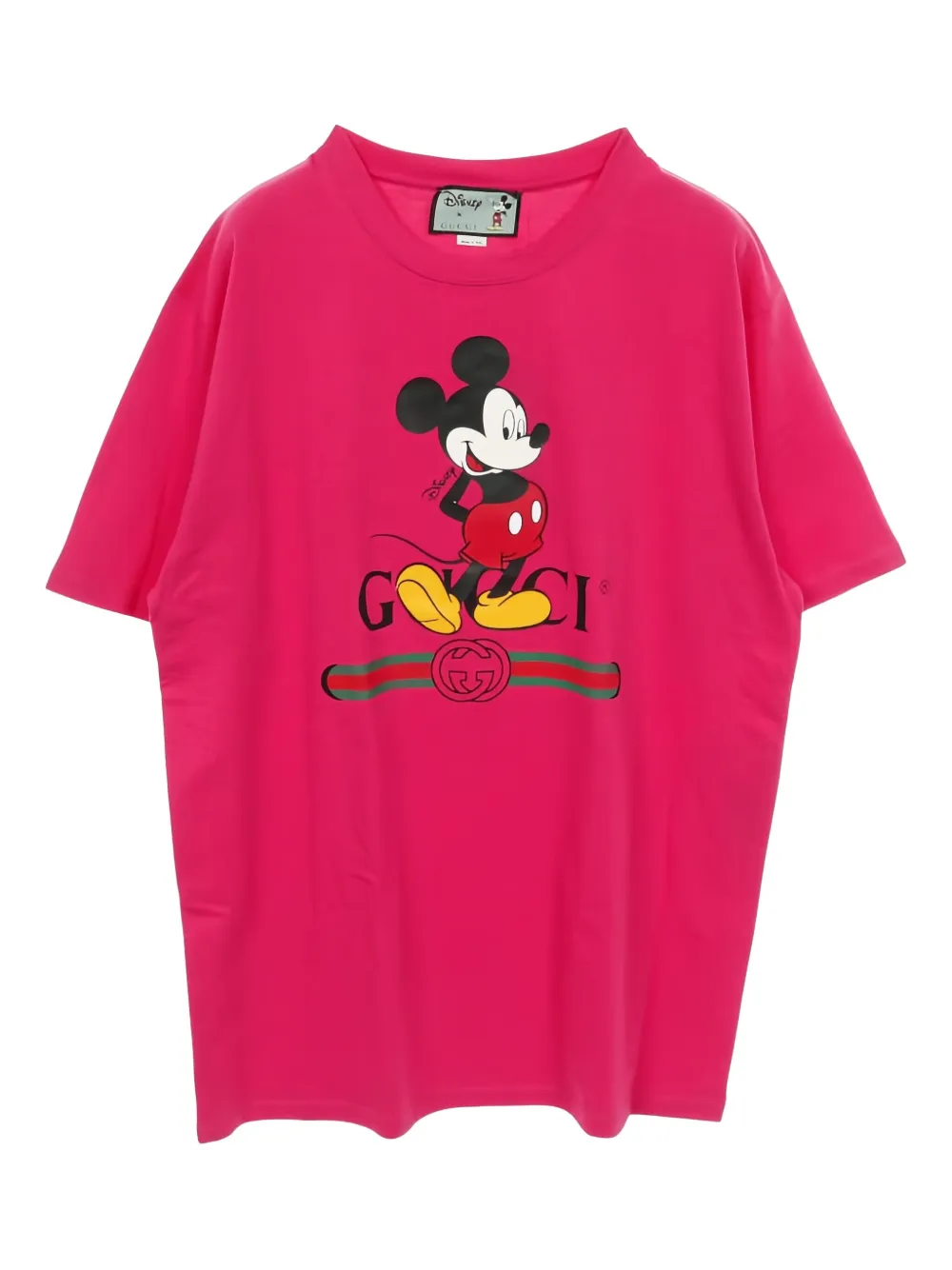 Gucci Pre-Owned x Disney 2020s crew-neck T-shirt | Pink | Image 1