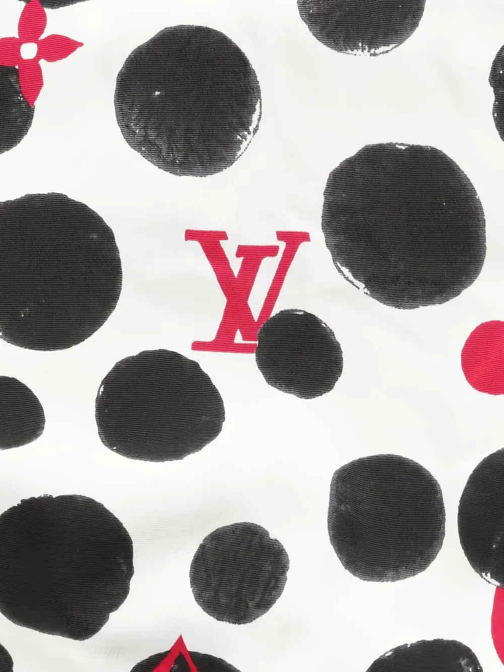 Pre-owned Louis Vuitton 2010s Monogram Dot-lined Coat In Black