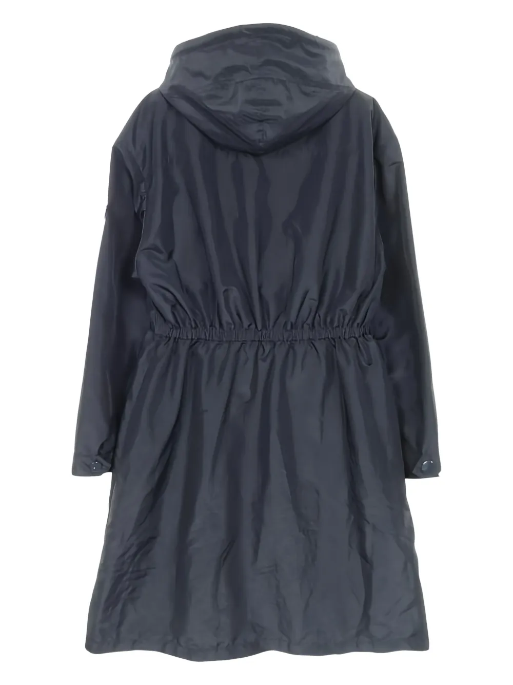 Pre-owned Prada 2000s Triangle Log Coat In Blue