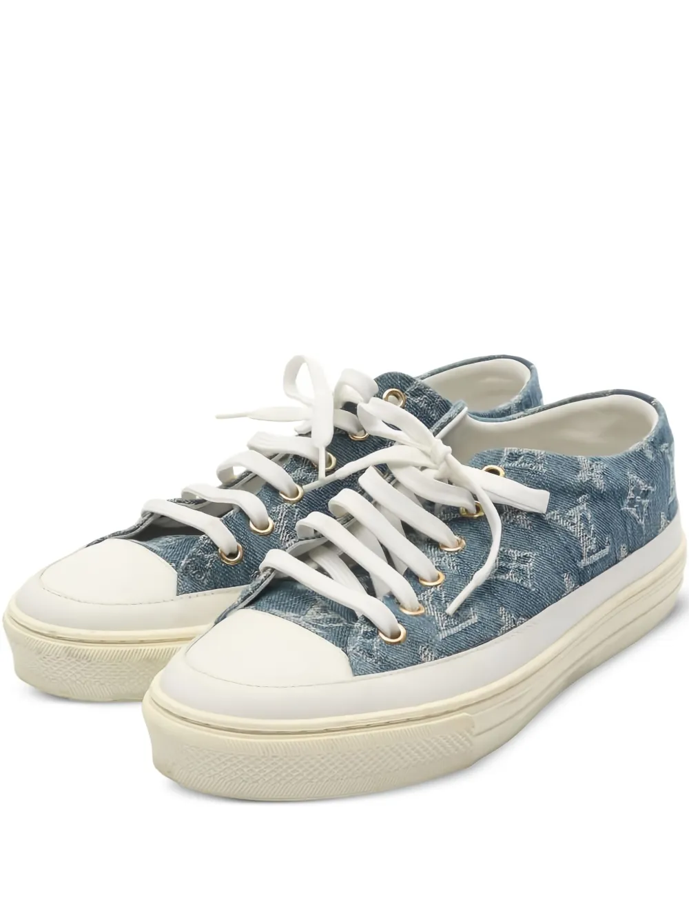 Louis Vuitton Pre-Owned 2000s Stellar Line monogram sneakers | Blue | Image 1