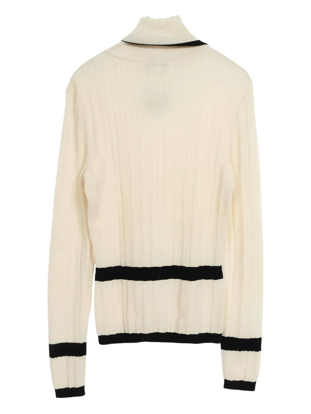 CHANEL Pre-Owned 1986-1988 heart cable-knit turtleneck | Image 2