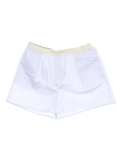 Miu Miu Pre-Owned 2020s striped shorts
