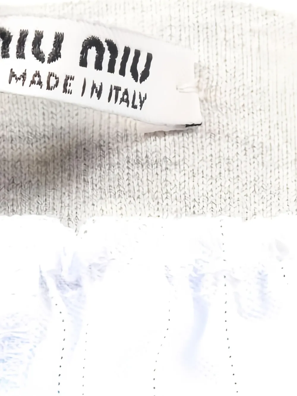 Pre-owned Miu Miu 2020s Striped Shorts In Blue