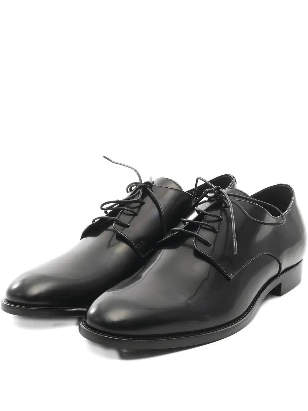 Pre-owned Dior 2010s Leather Derby Shoes In Black