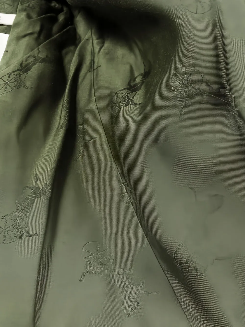 Pre-owned Celine 2010s Tweed Button Jacket In Green