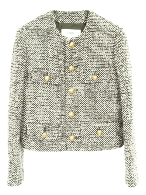 Celine Pre-Owned 2010s tweed button jacket