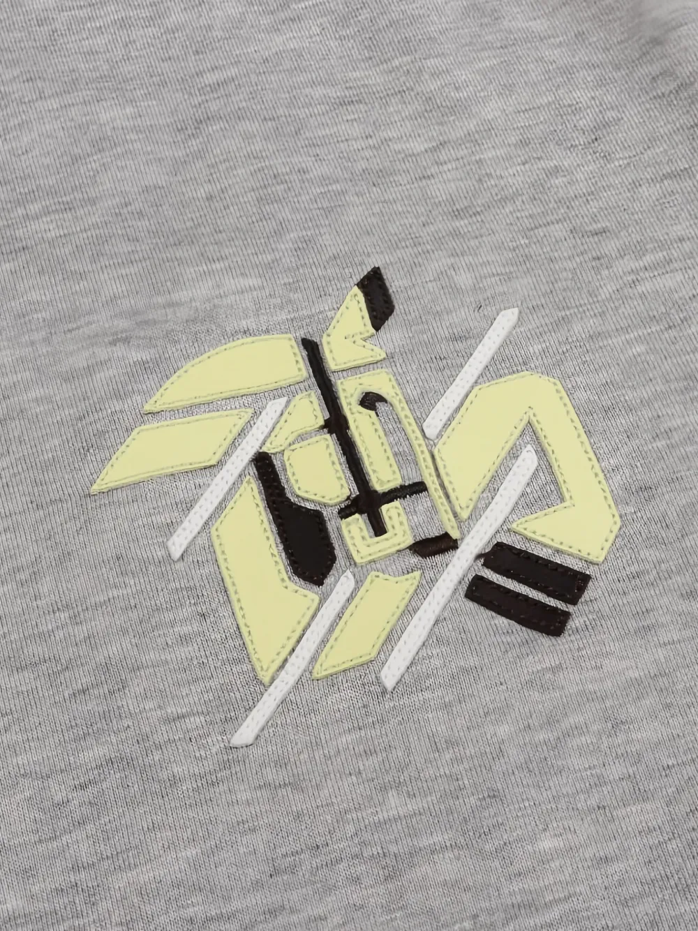 Hermès Pre-Owned 2020s leather-patch crew-neck T-shirt | Grey | Image 1