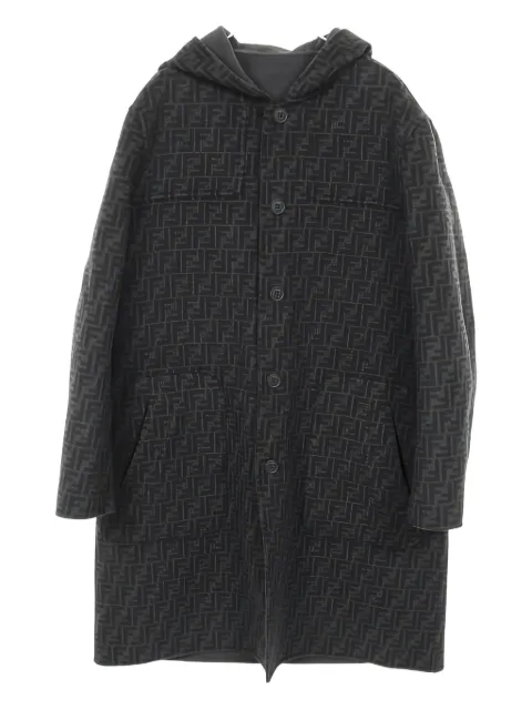 Fendi Pre-Owned abrigo reversible con capucha