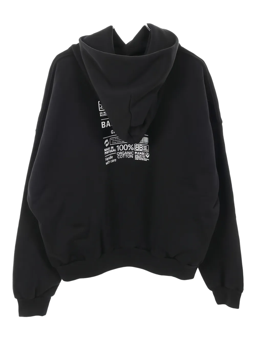 Pre-owned Balenciaga 2020s Cotton Hoodie In Black