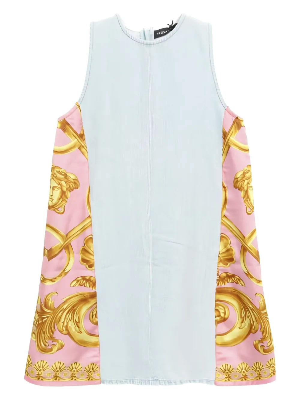 Versace 2010s medusa-print denim dress | Blue | Image 1