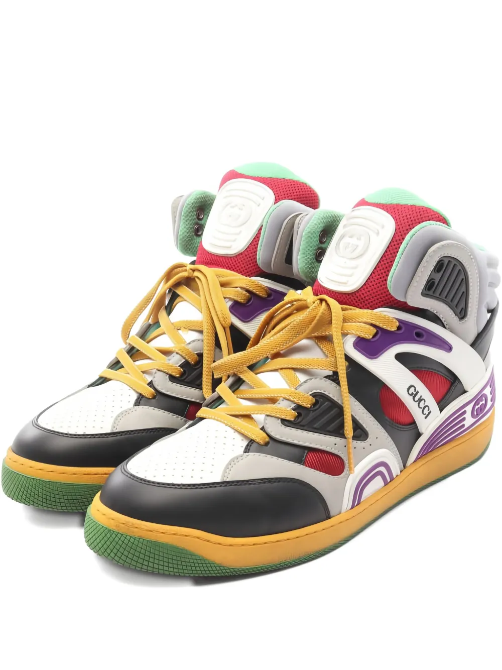 Gucci Pre-Owned 2010s interlocking G high-cut sneakers | White | Image 1