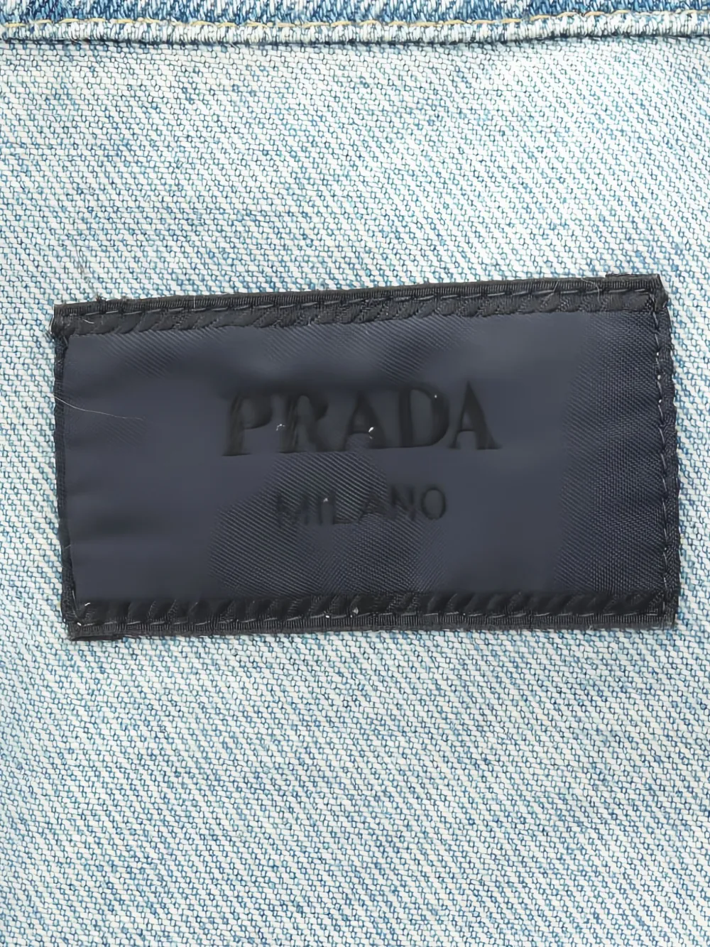 2010s Logo-Plaque Denim Shirt