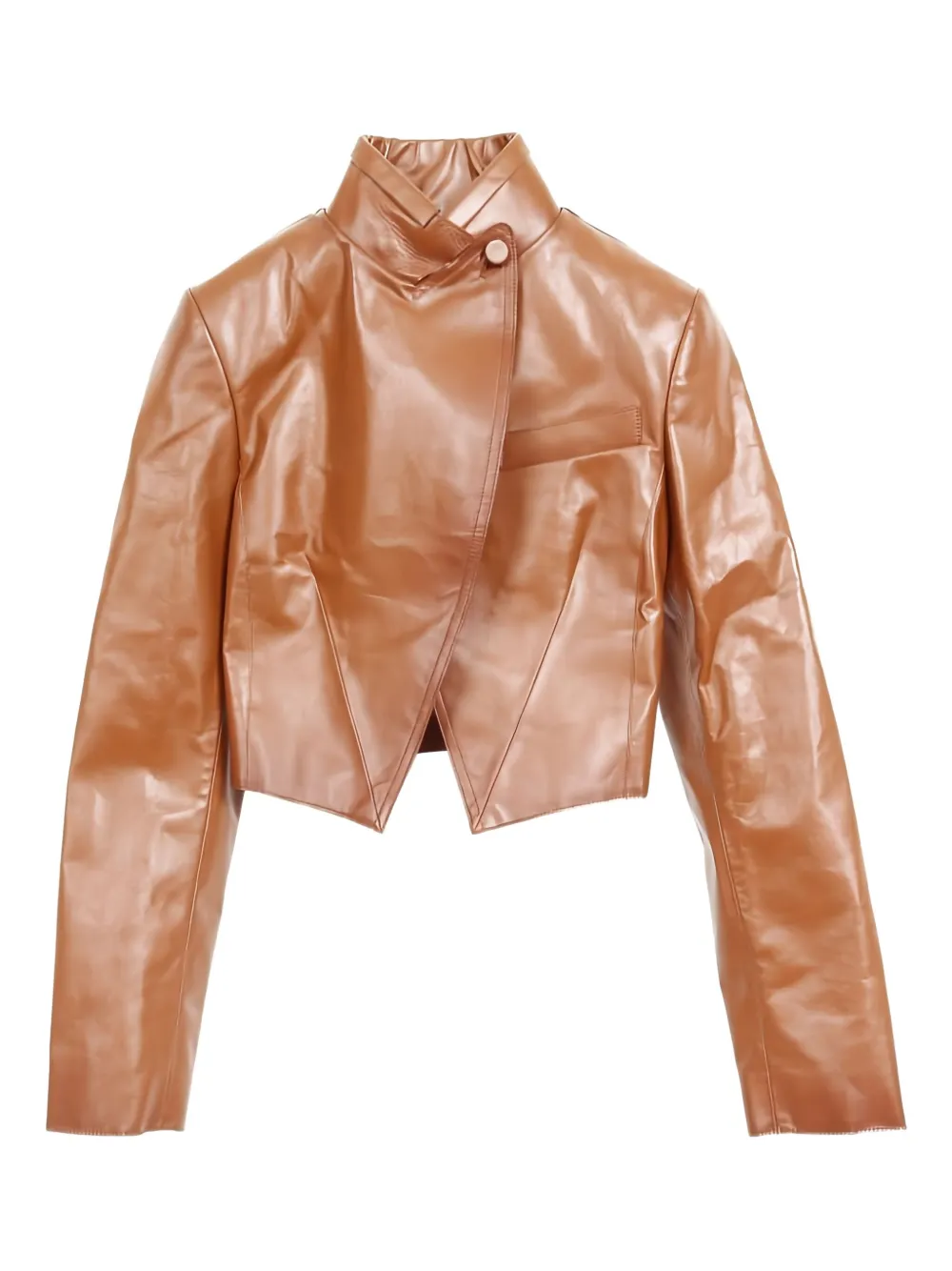 Fendi Pre-Owned 2020s button leather jacket | Brown | Image 1