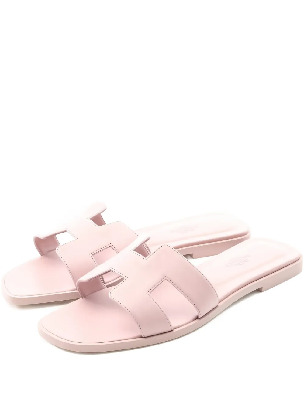 Hermès Pre-Owned 2020s Oran leather sandals | Pink | Image 1