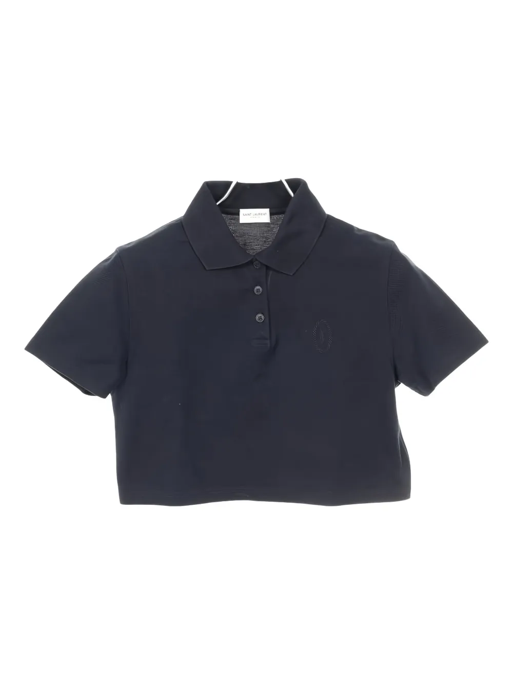 Pre-owned Saint Laurent 2000s Cotton Polo Shirt In Blue