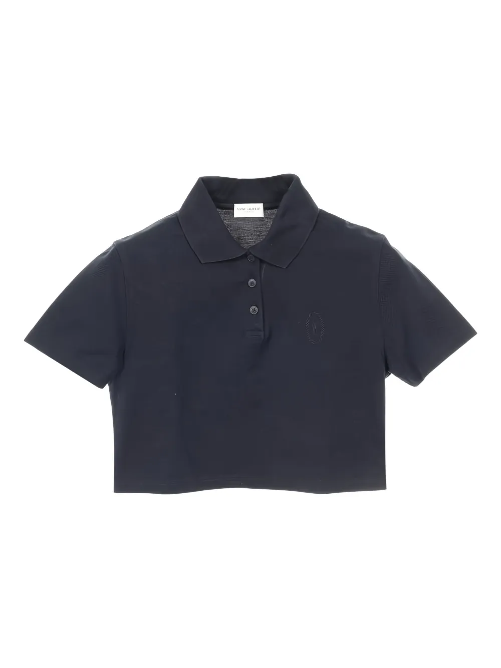 Saint Laurent Pre-Owned 2000s cotton polo shirt | Blue | Image 1