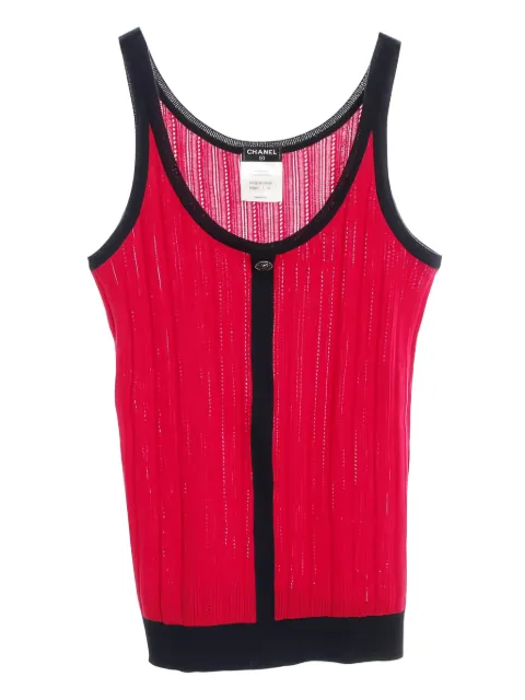 CHANEL Pre-Owned 1986-1988 knit tank top