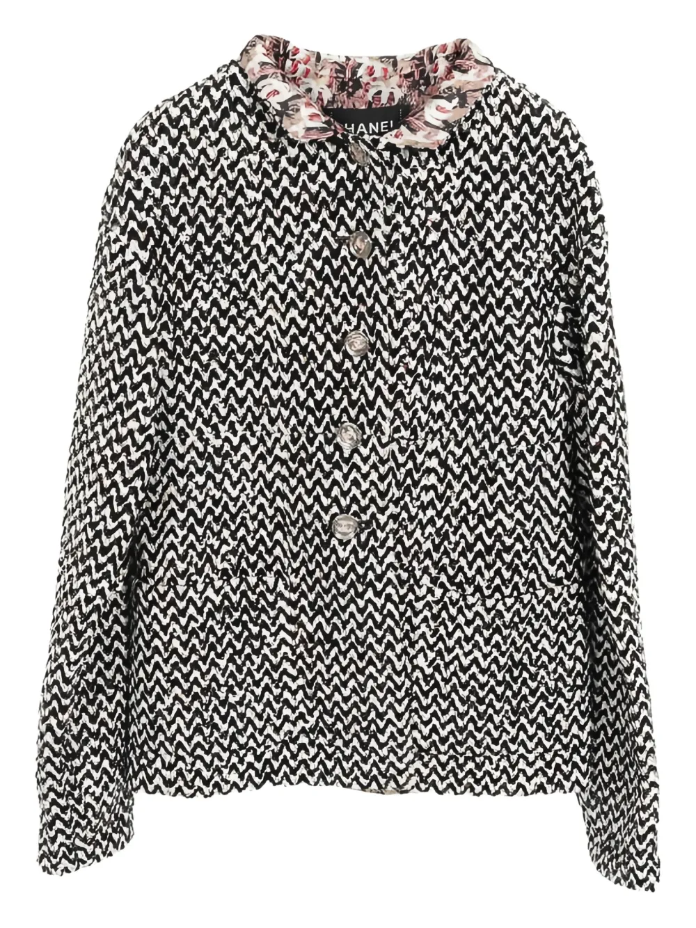 CHANEL Pre-Owned 1986-1988 sequin-detail jacket - Schwarz