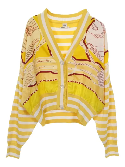 Hermès Pre-Owned 2010s stripes silk cardigan