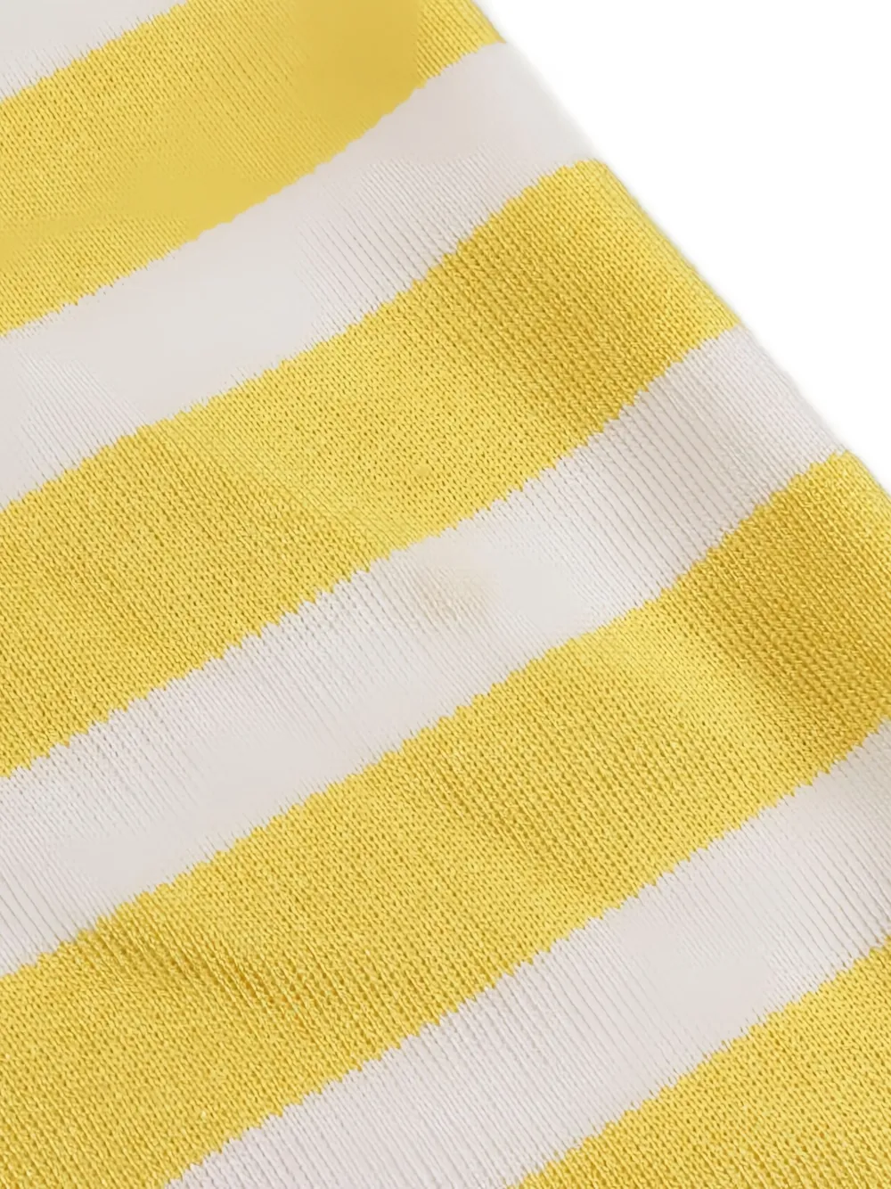 Pre-owned Hermes 2010s Stripes Silk Cardigan In Yellow