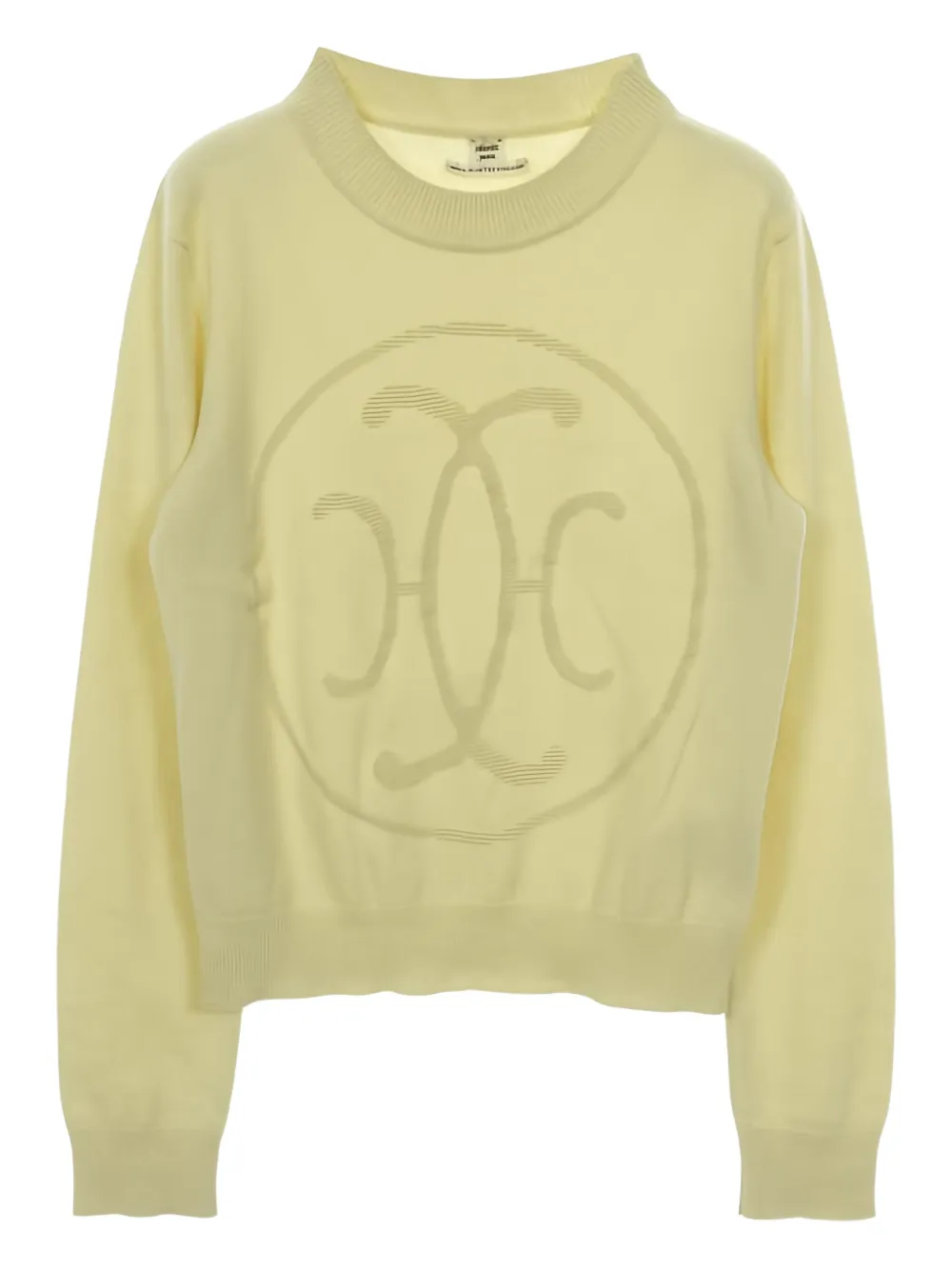 Hermès Pre-Owned 2000s H Lift crew-neck top | Yellow | Image 1